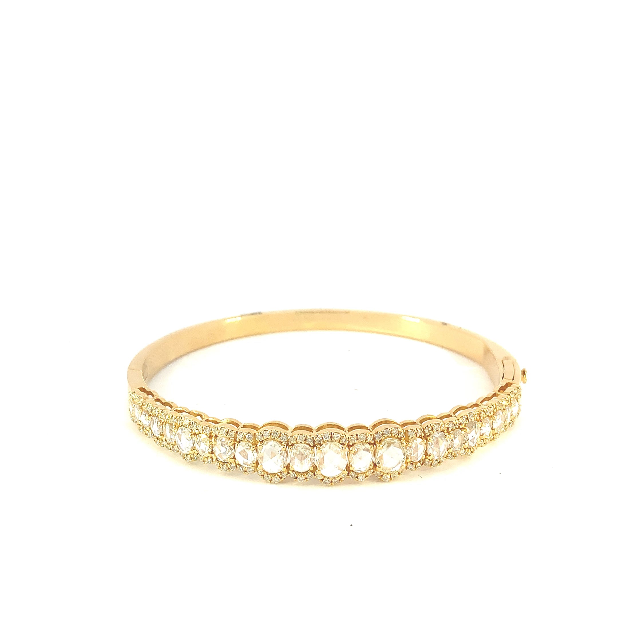 Tennis Bracelet with Rose Cut Diamonds