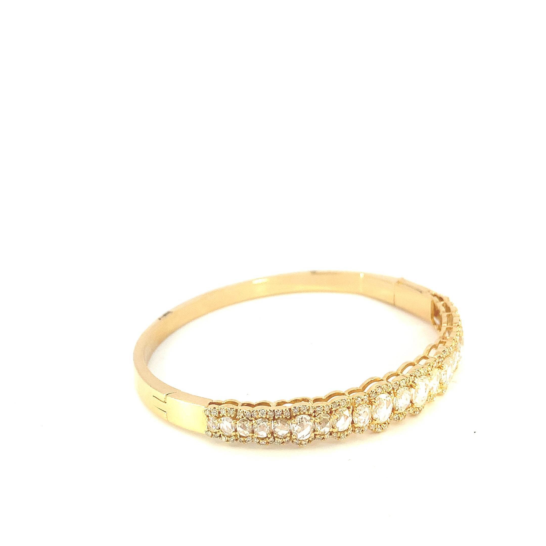 Tennis Bracelet with Rose Cut Diamonds