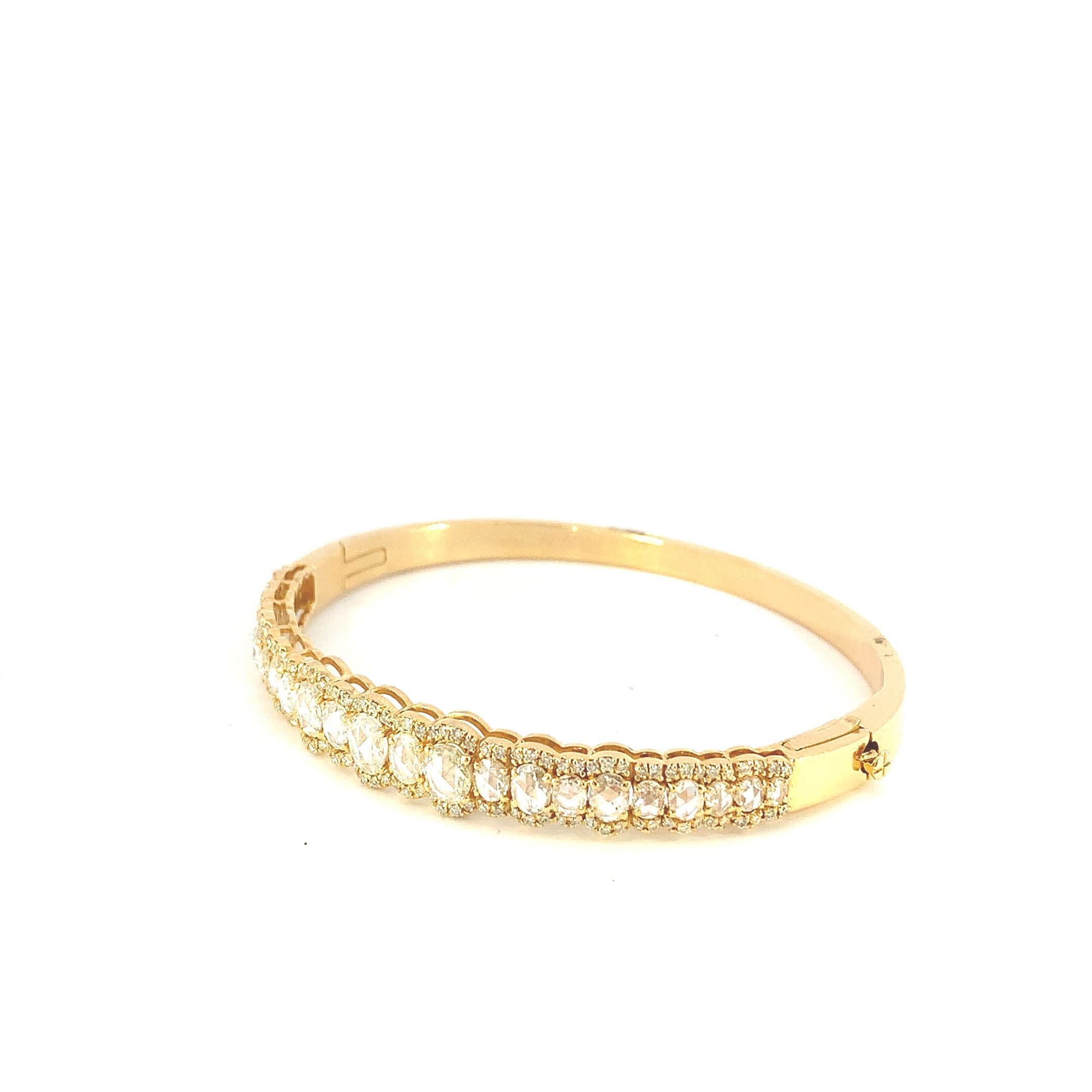 Tennis Bracelet with Rose Cut Diamonds