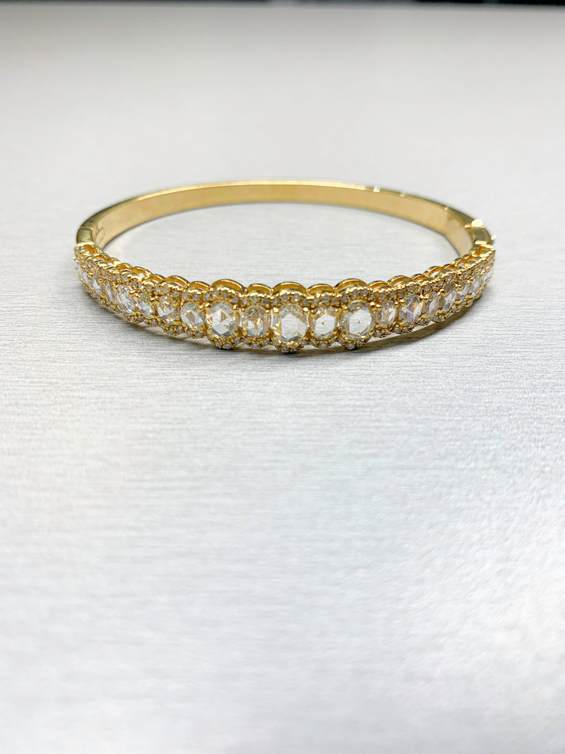 Tennis Bracelet with Rose Cut Diamonds