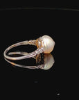 Pearl Platinum Ring