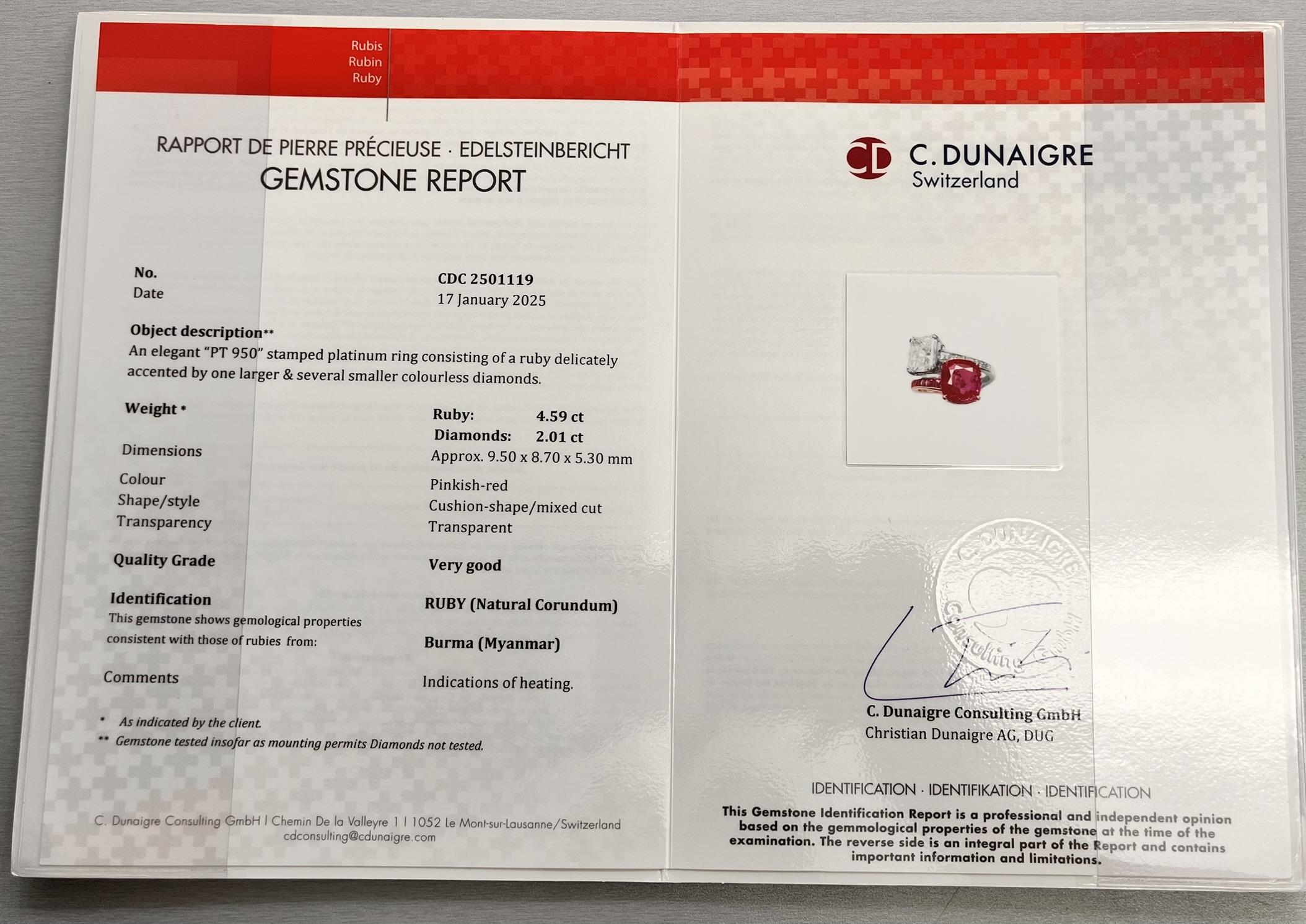 Pink Sapphire Ruby Diamond Ring