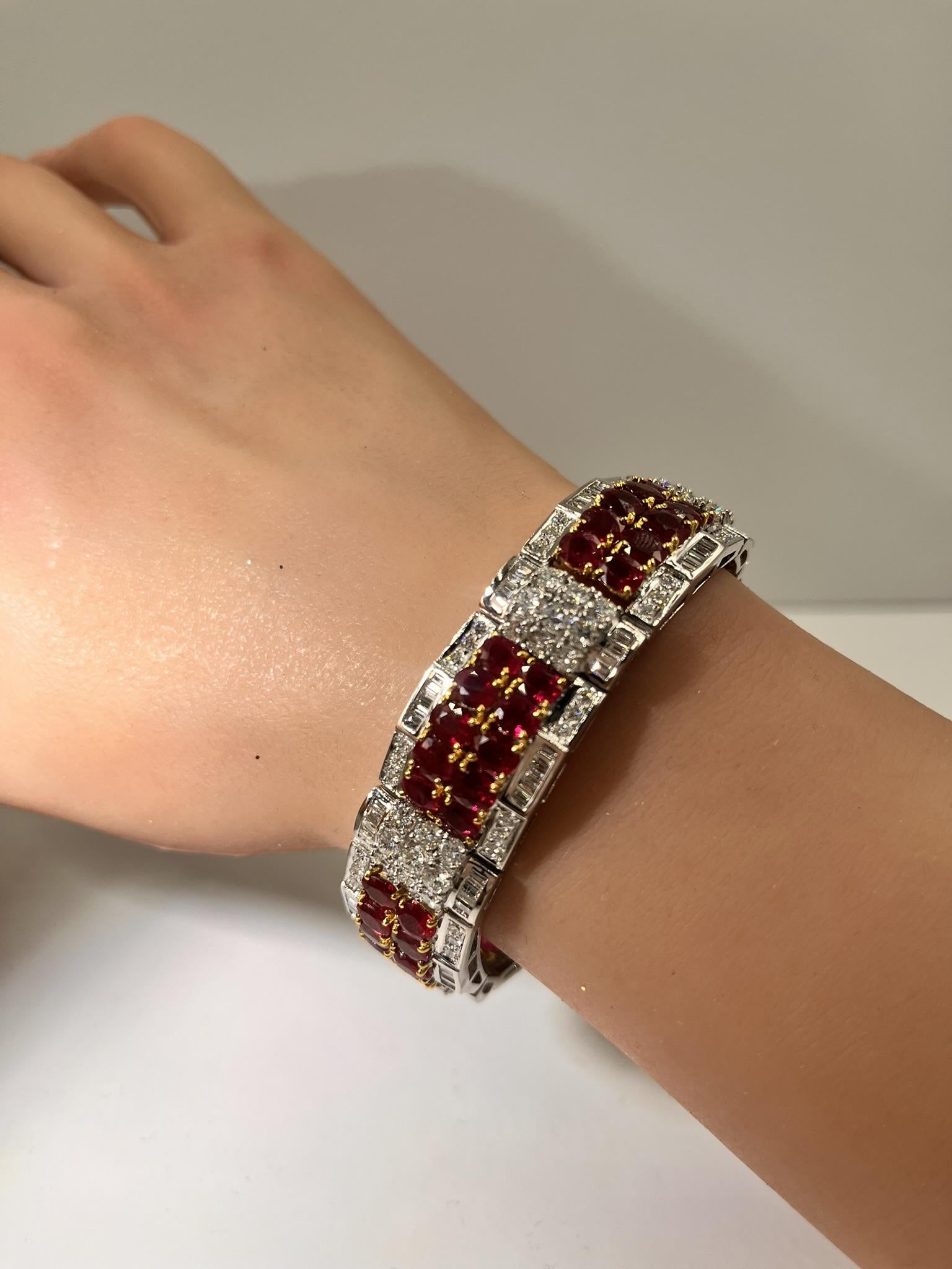 Ruby Diamond Bracelet