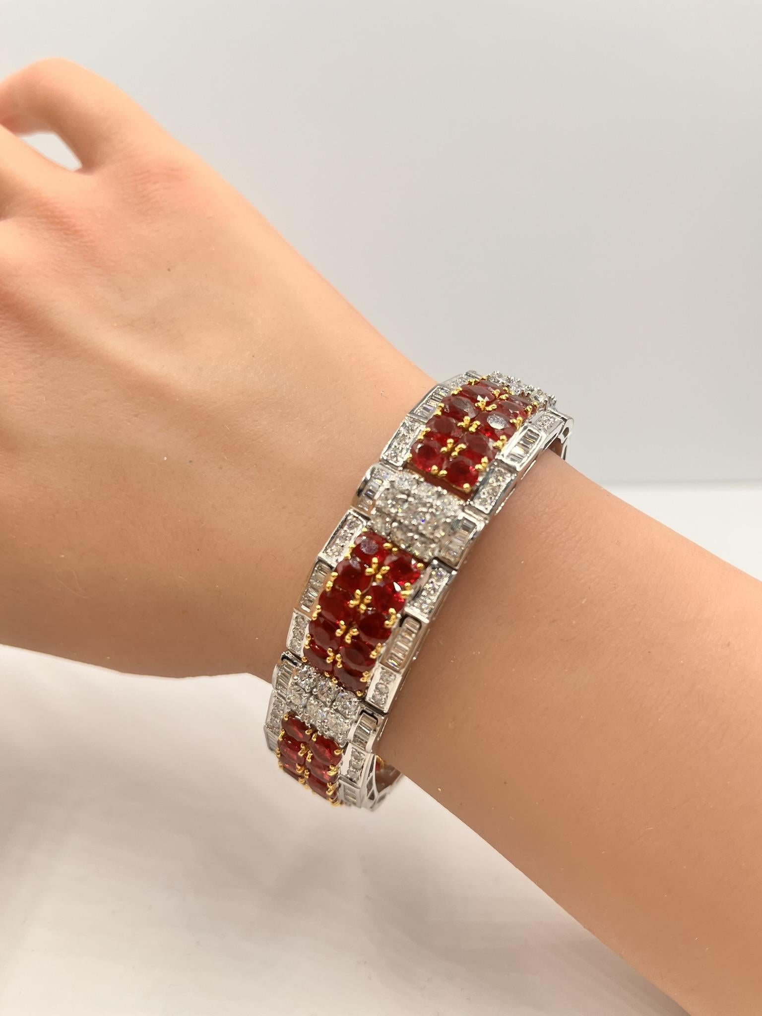 Ruby Diamond Bracelet