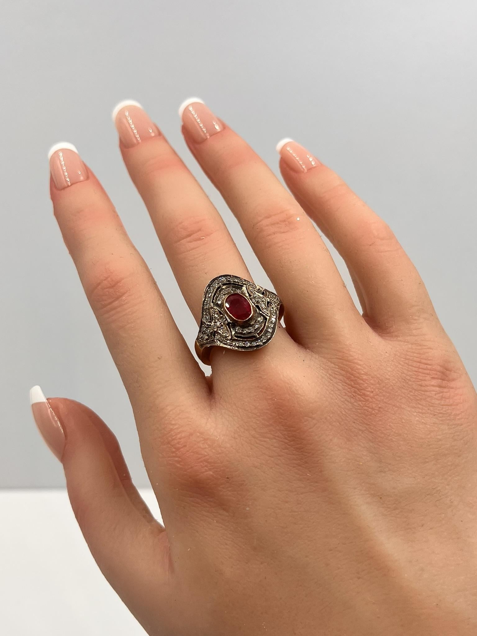 Ruby and Diamond Ring