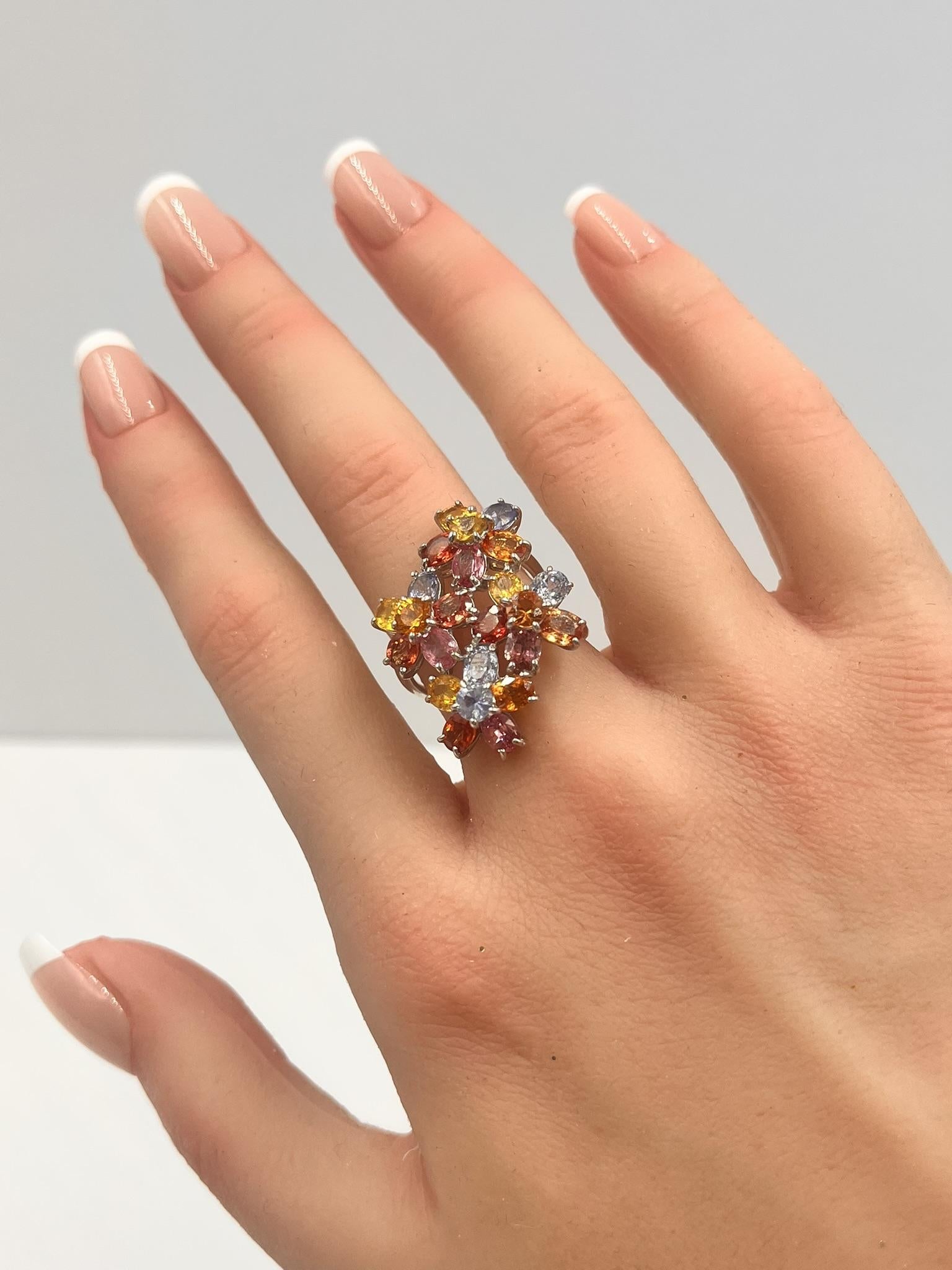 Multicolor Sapphire Ring