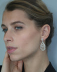 Briolette Drop Diamond Earrings