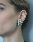 Emerald Pearl Earrings