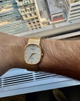 Patek Philippe Grand Ellipse circa 1980 in 18k yellow gold with ivory dial