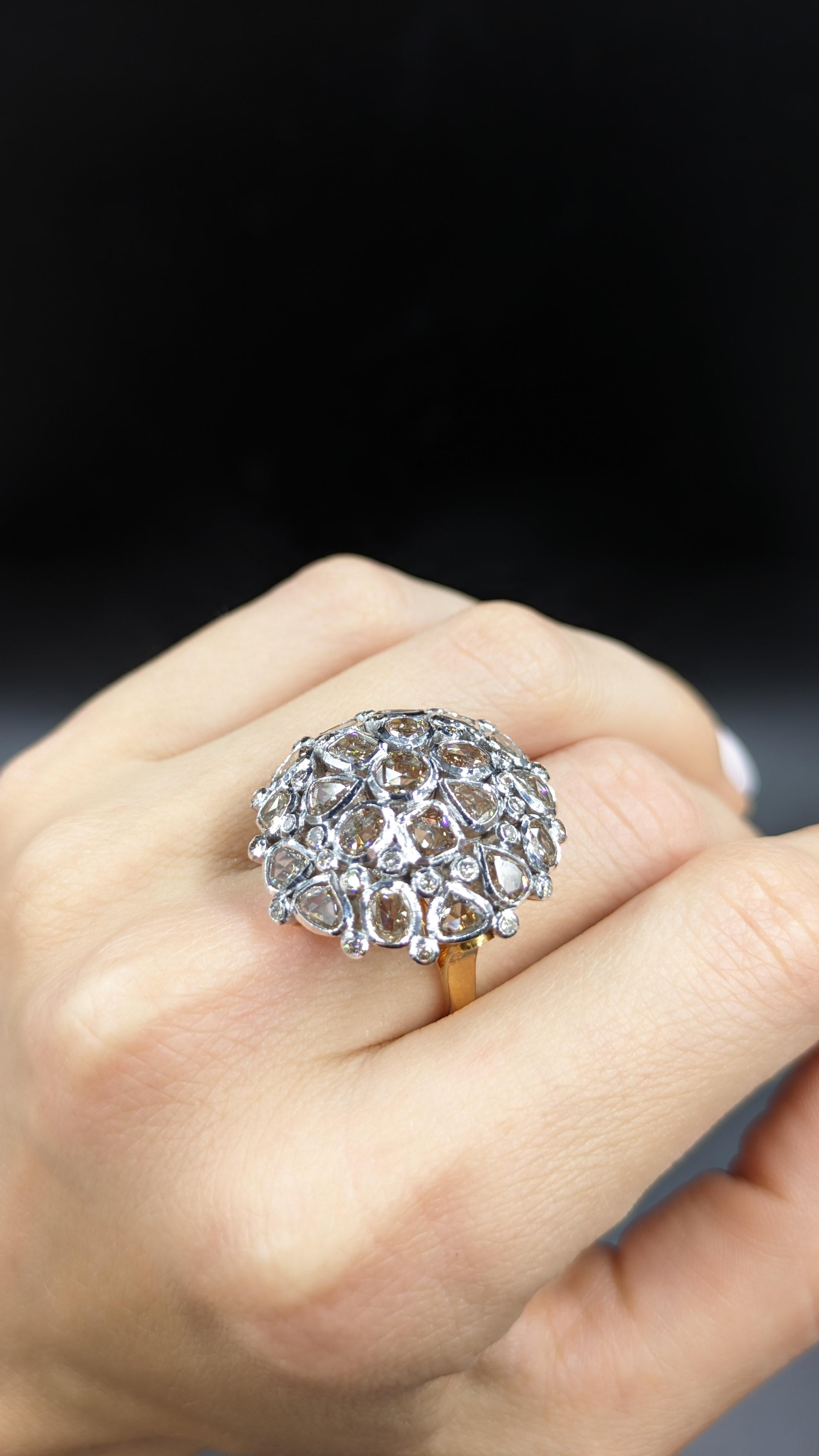 Diamond Cluster Ring