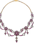 18k Gold Rubies & Diamonds Necklace