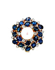 Blue Sapphire Diamond Pearl