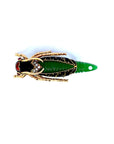 Green Insect/Bug Inspired Diamond and Emerald Pin