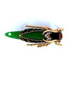 Green Insect/Bug Inspired Diamond and Emerald Pin