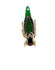 Green Insect/Bug Inspired Diamond and Emerald Pin