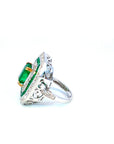 Emerald and Diamond Ring