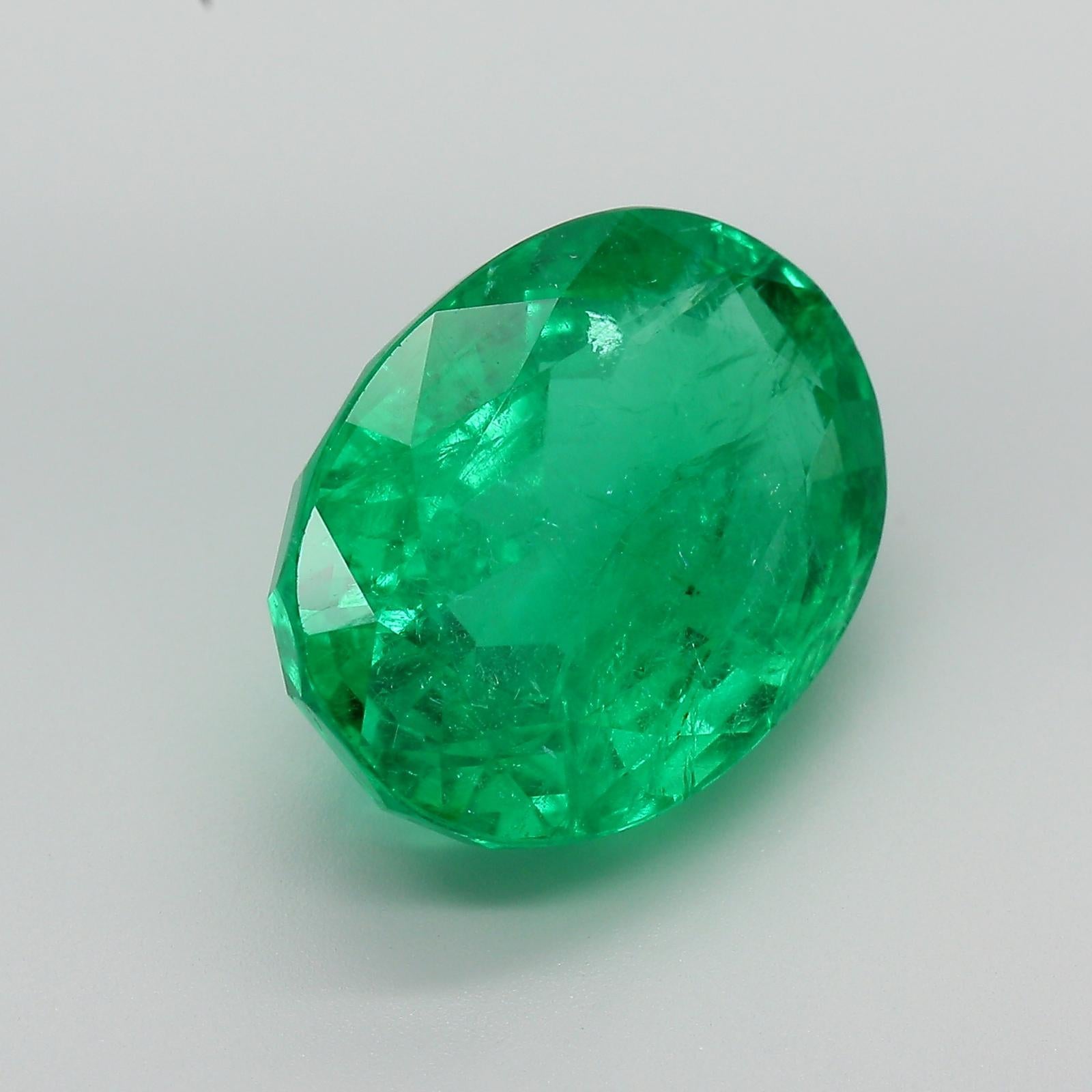 10.98 Carat Green Emerald Zambia Minor