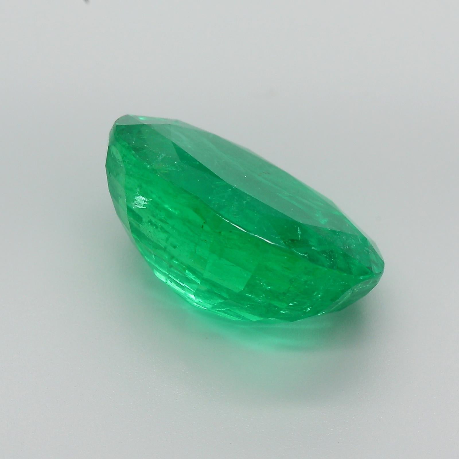 10.98 Carat Green Emerald Zambia Minor
