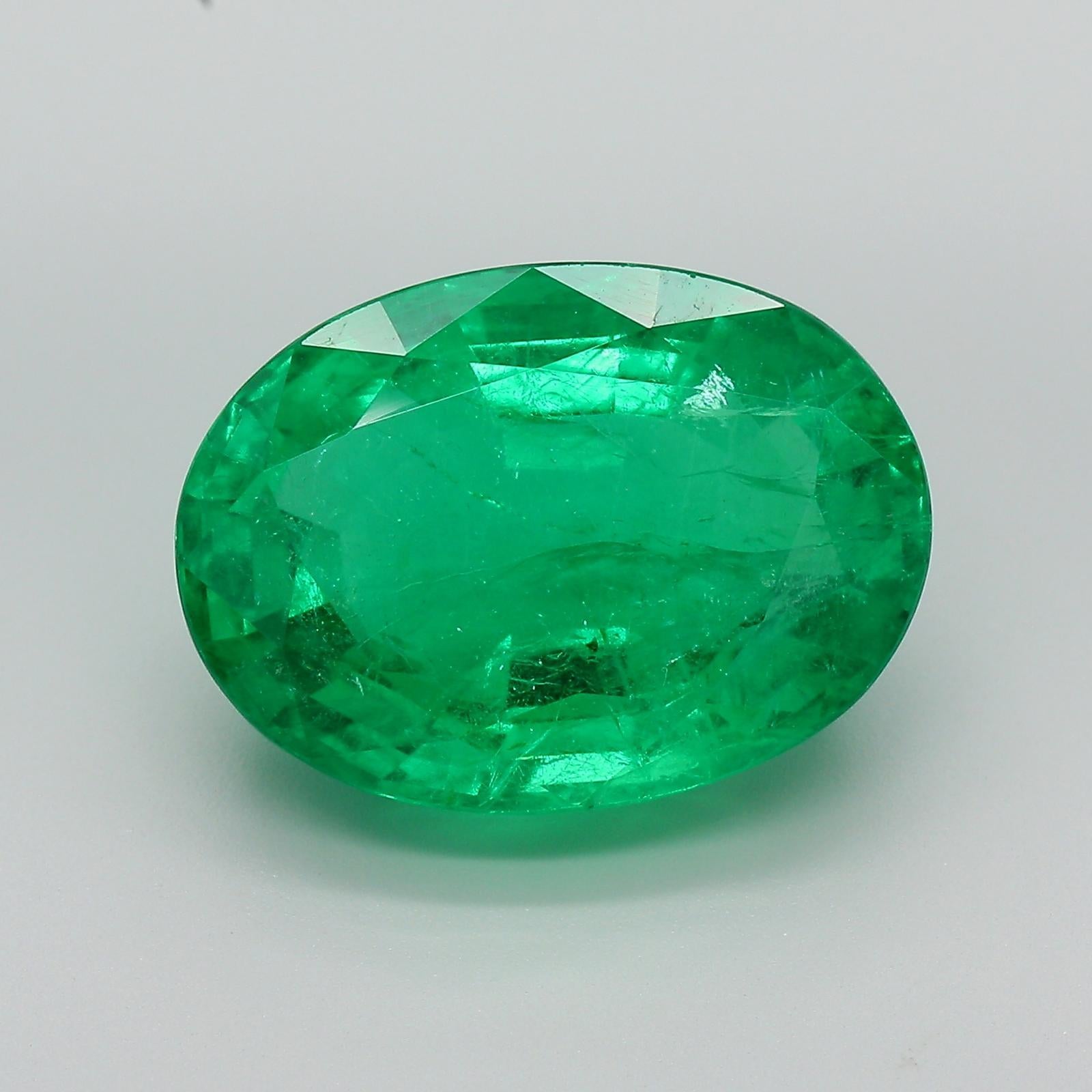 10.98 Carat Green Emerald Zambia Minor