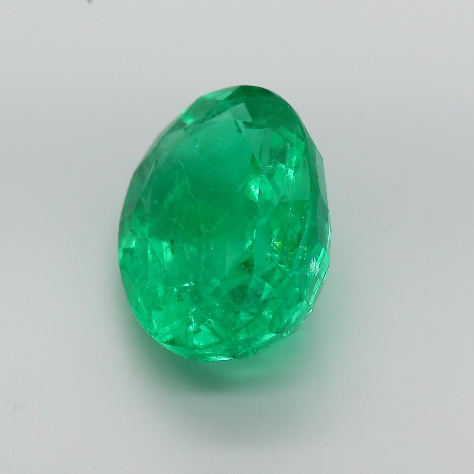 10.98 Carat Green Emerald Zambia Minor