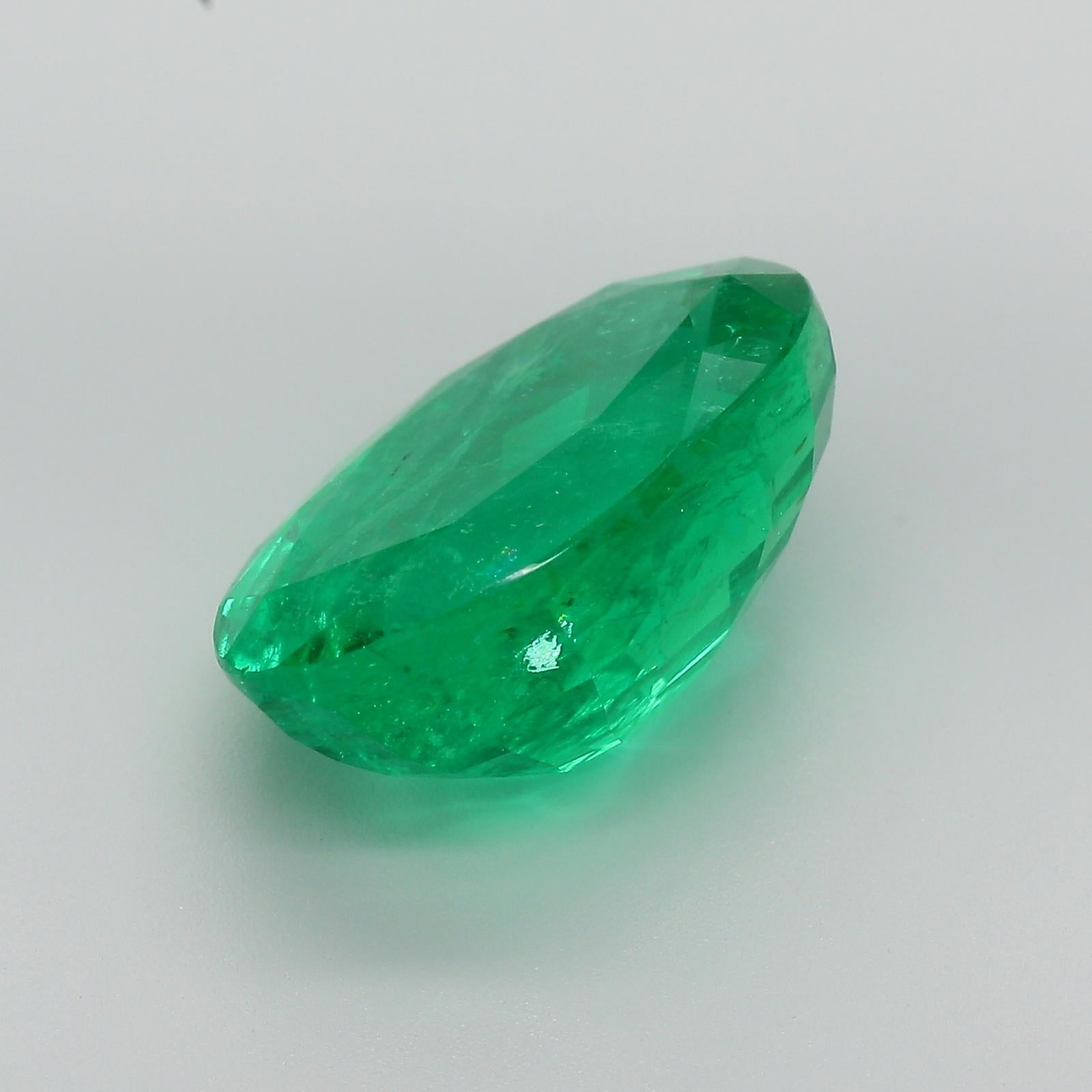 10.98 Carat Green Emerald Zambia Minor