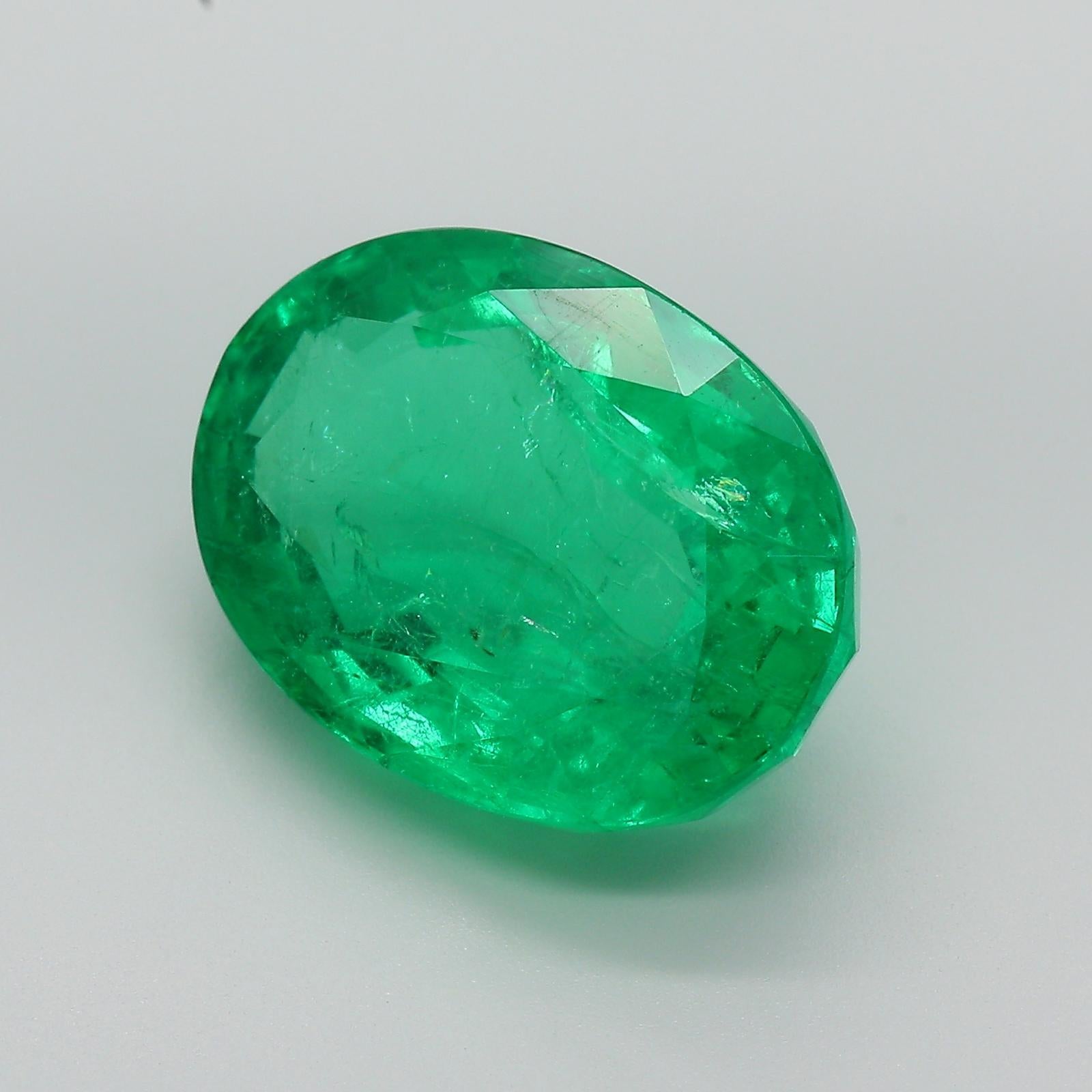 10.98 Carat Green Emerald Zambia Minor
