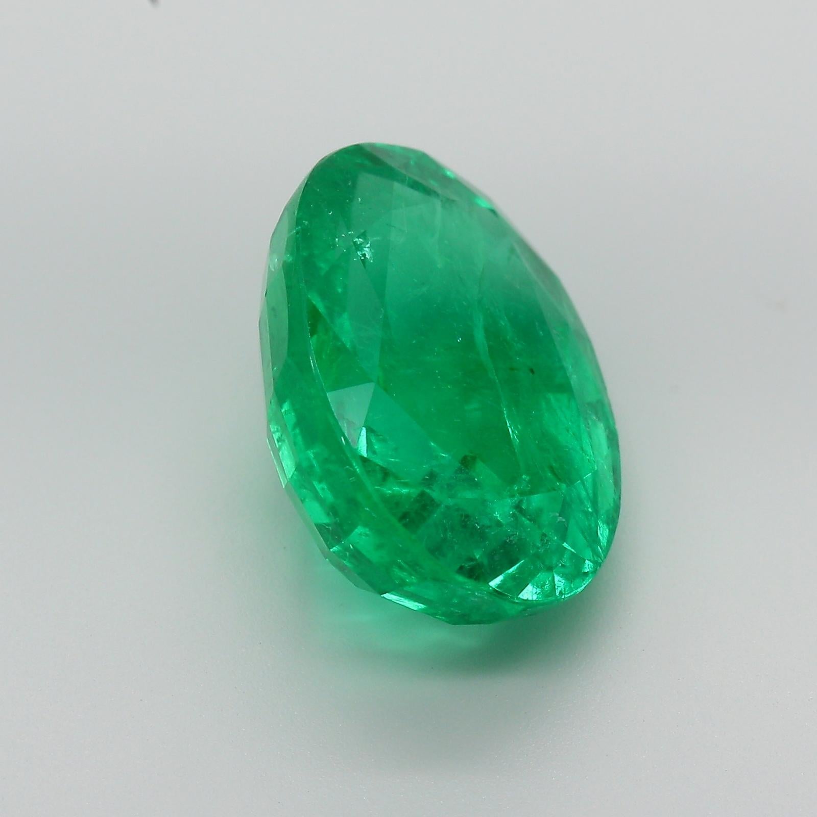 10.98 Carat Green Emerald Zambia Minor