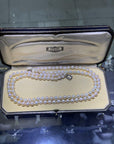 Natural Pearl and Diamond Neckalcev 6.5-7.9MM