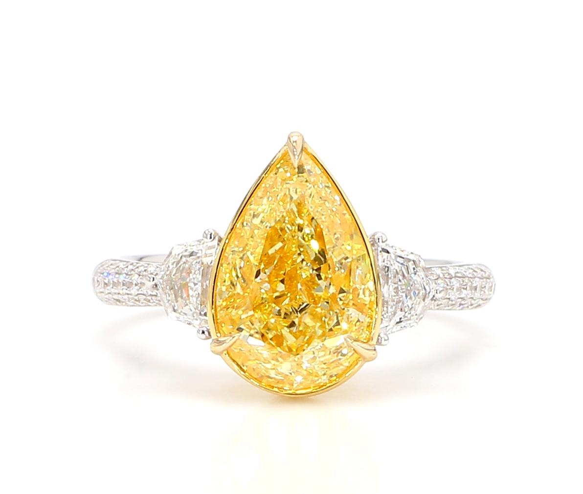 Fancy Yellow Diamond Ring
