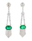 Emerald Diamond Earrings
