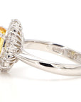 Diamond And Yellow Sapphire Ring