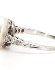 Pearl Platinum Ring