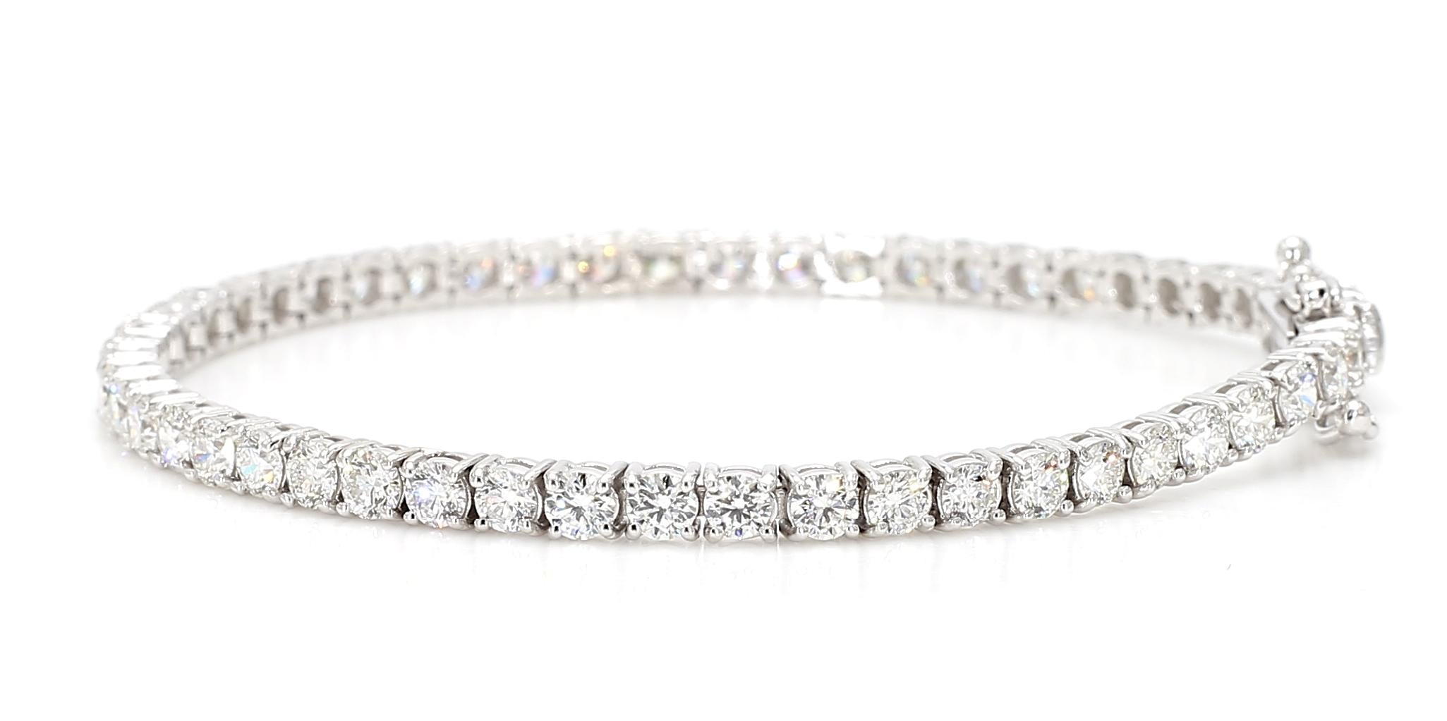 Diamond Tennis 18K Gold Bracelet