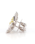 Natural Fancy Yellow Diamond Earrings