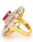 Ruby and Diamond 18K Gold Ring