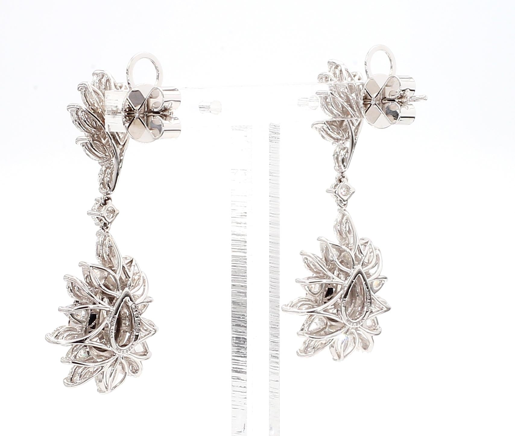 5.7 Carat Fancy Pinkish Brown Diamond Earrings in 18K Gold