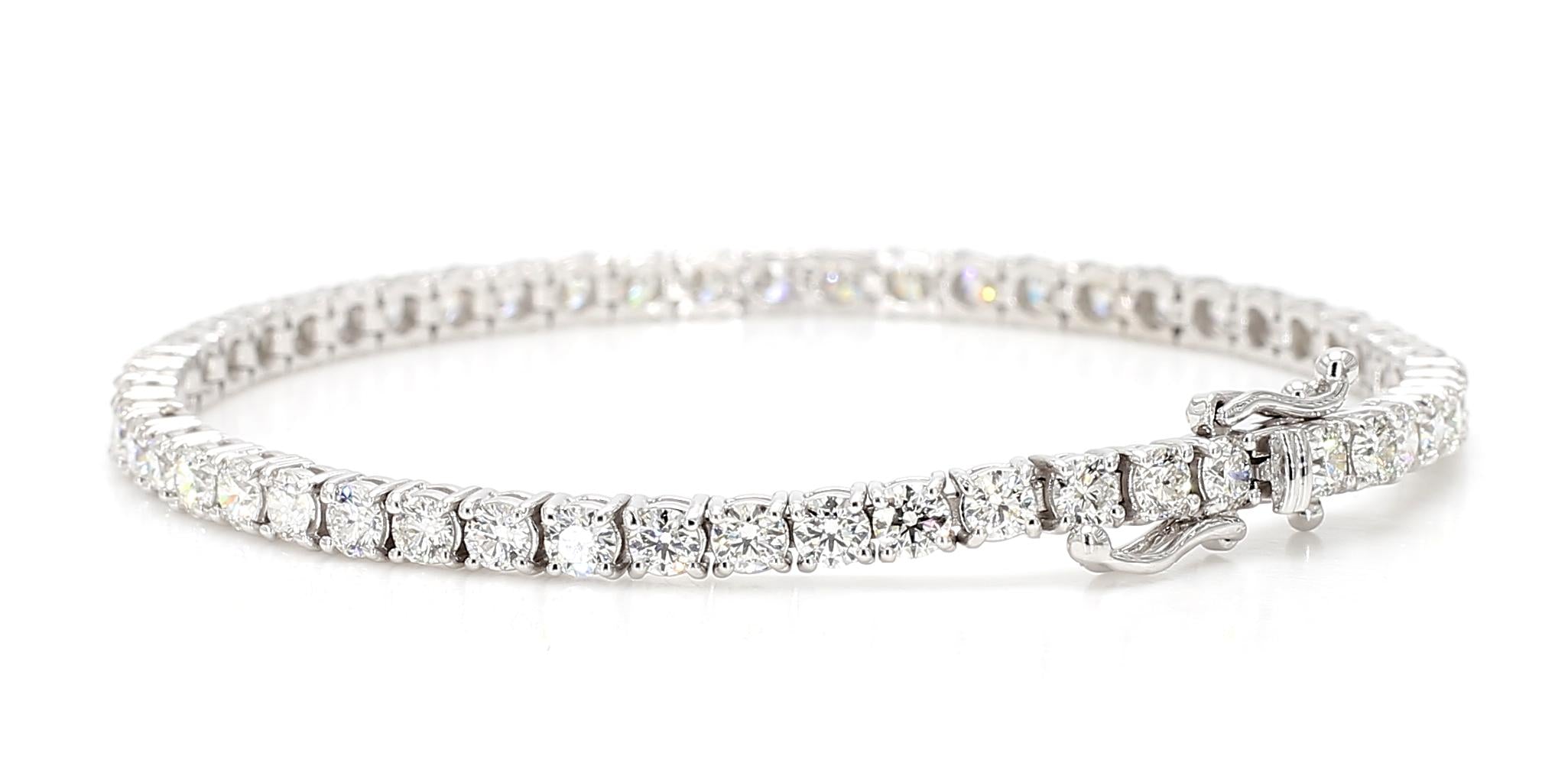 Diamond Tennis 18K Gold Bracelet