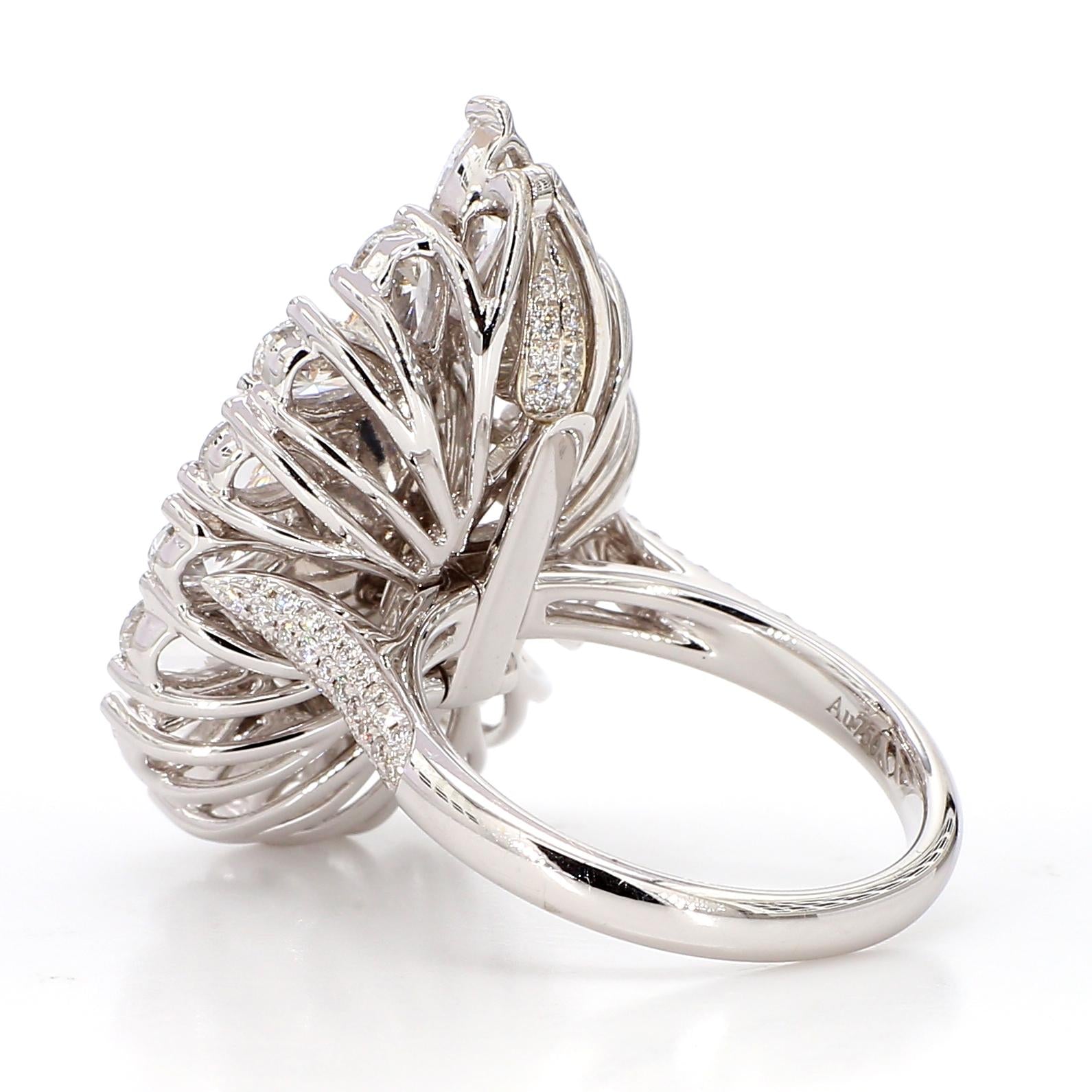 5.1 Carat Natural Fancy Green GIA Certified Diamond Ring