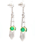 Emerald Diamond Earrings