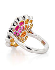 7.61ct Ruby and Diamond Ring Dia-4.05, 18K