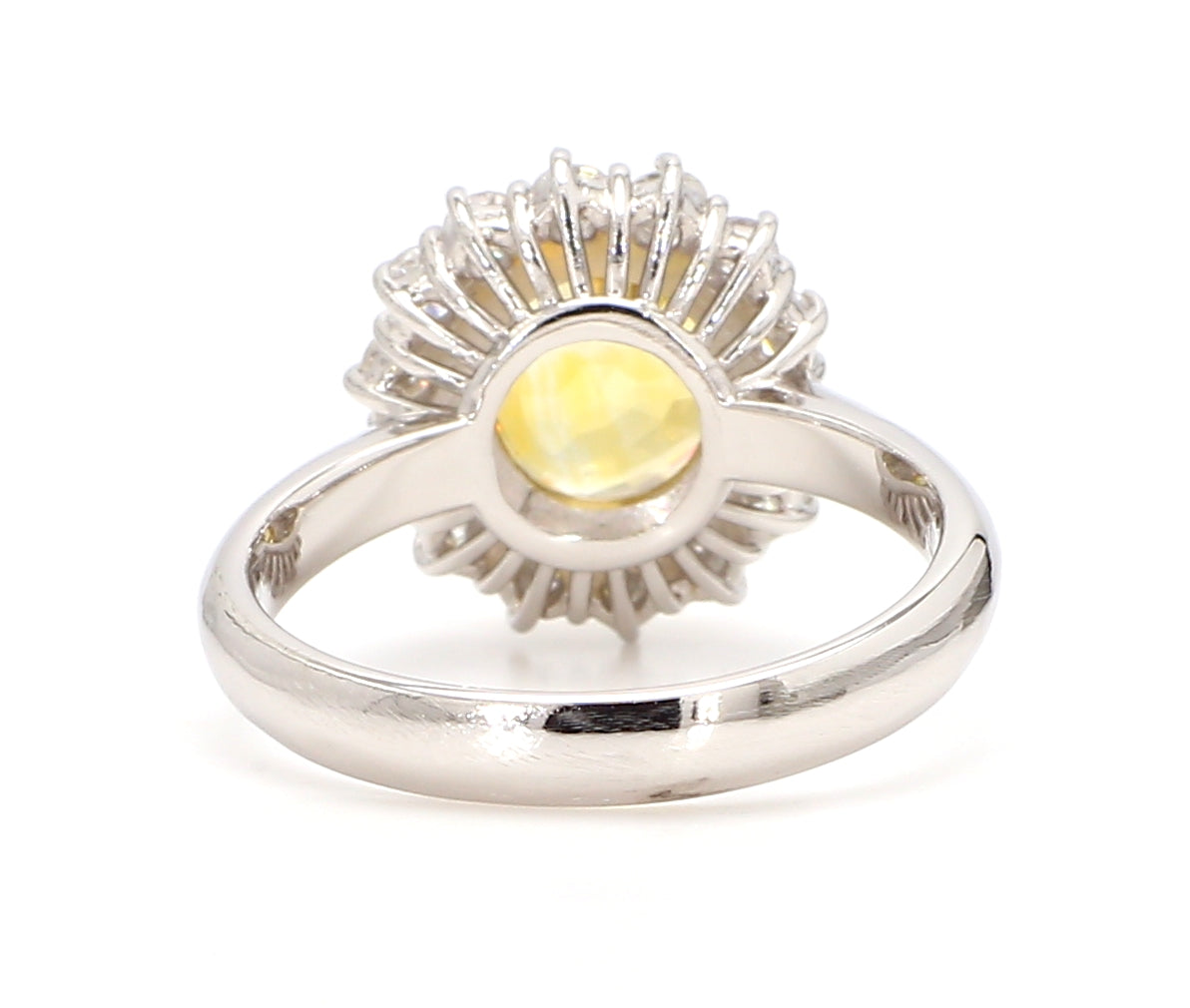 Diamond And Yellow Sapphire Ring