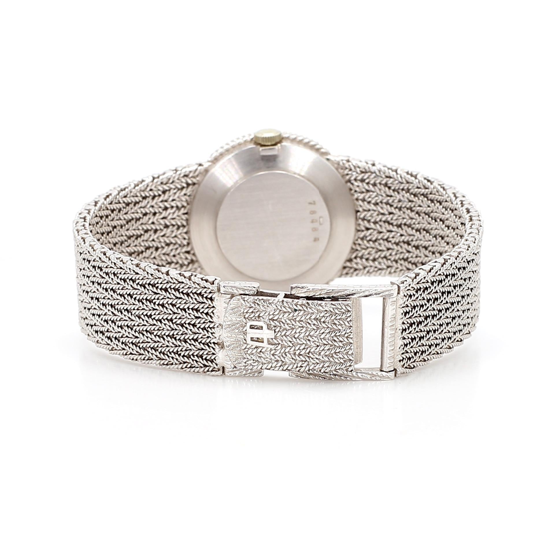 Audemars Piguet White Gold Watch with Fire Opal scent Dial