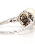 Pearl Platinum Ring