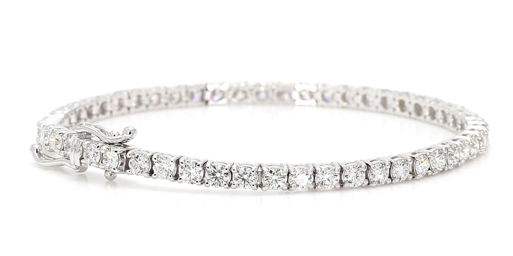 Diamond Tennis 18K Gold Bracelet