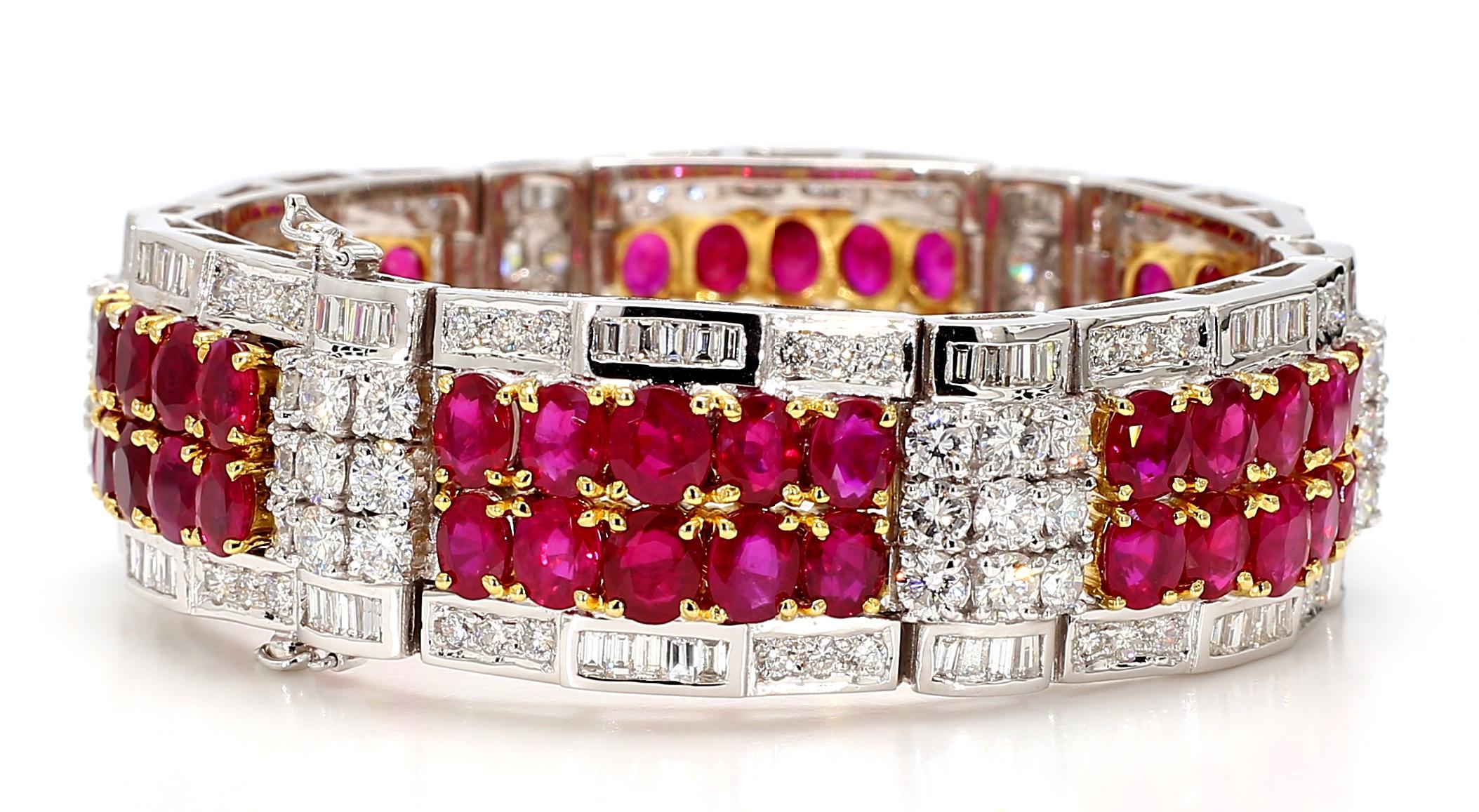 Ruby Diamond Bracelet