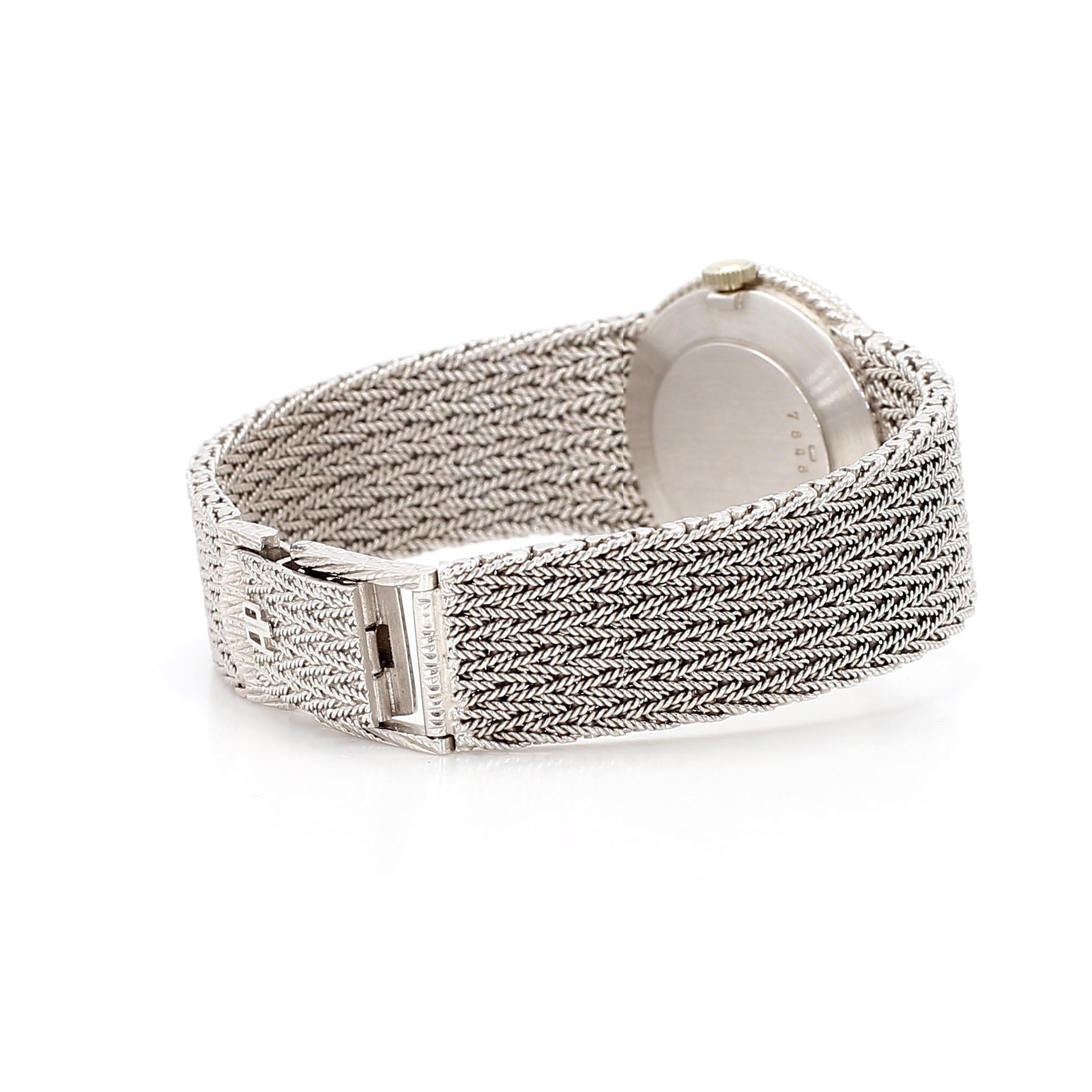 Audemars Piguet White Gold Watch with Fire Opal scent Dial