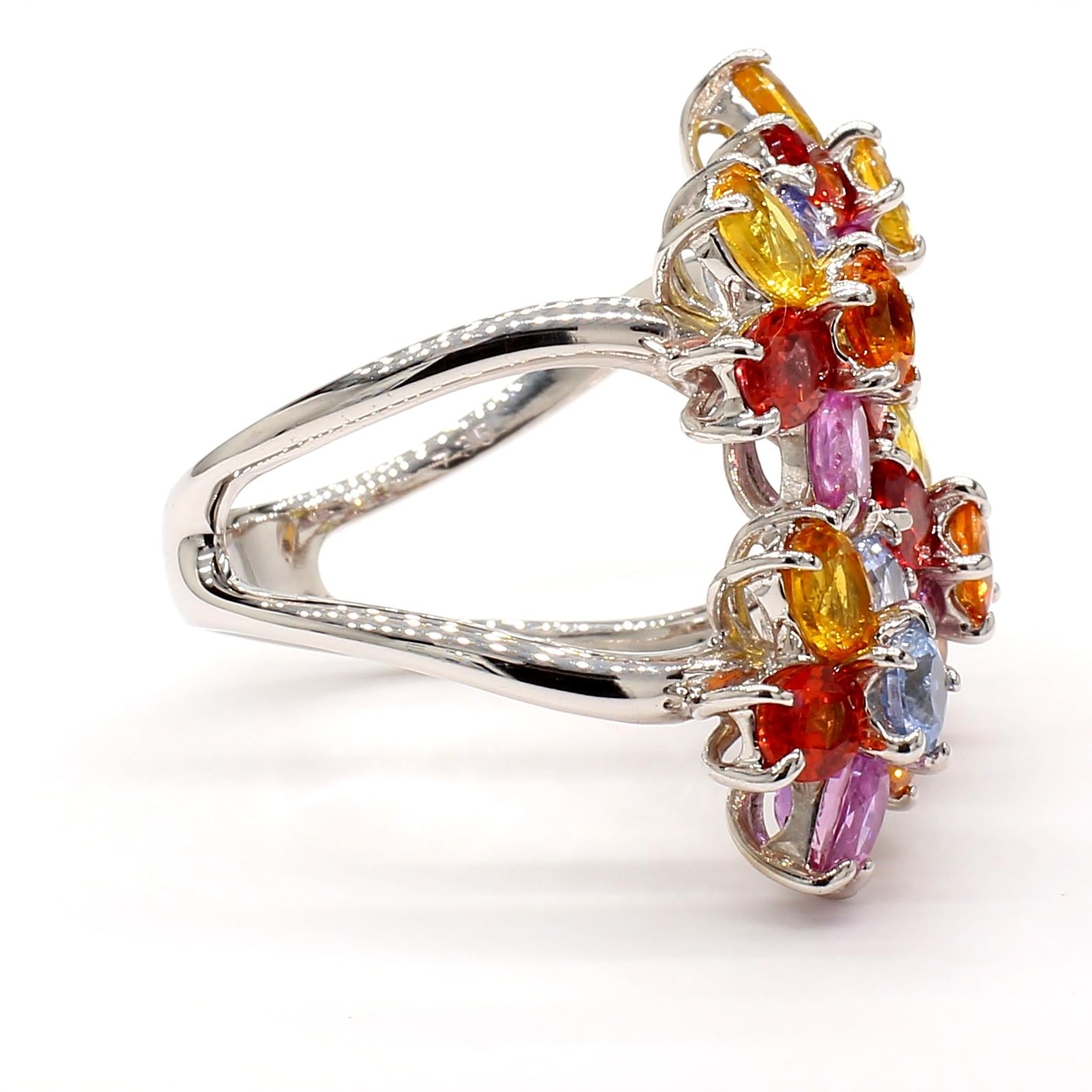 Multicolor Sapphire Ring