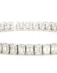 18k Gold Tennis Bracelet with 12.72ct Baguette Diamonds VVS2 I Grade