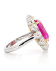 7.61ct Ruby and Diamond Ring Dia-4.05, 18K