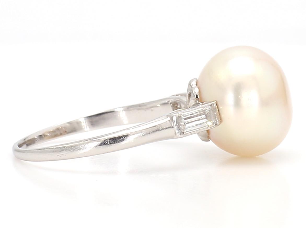 Natural Pearl Art Deco Ring